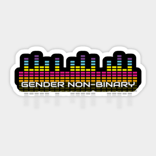 Music Equalizer Bars - Gender Non-Binary Sticker